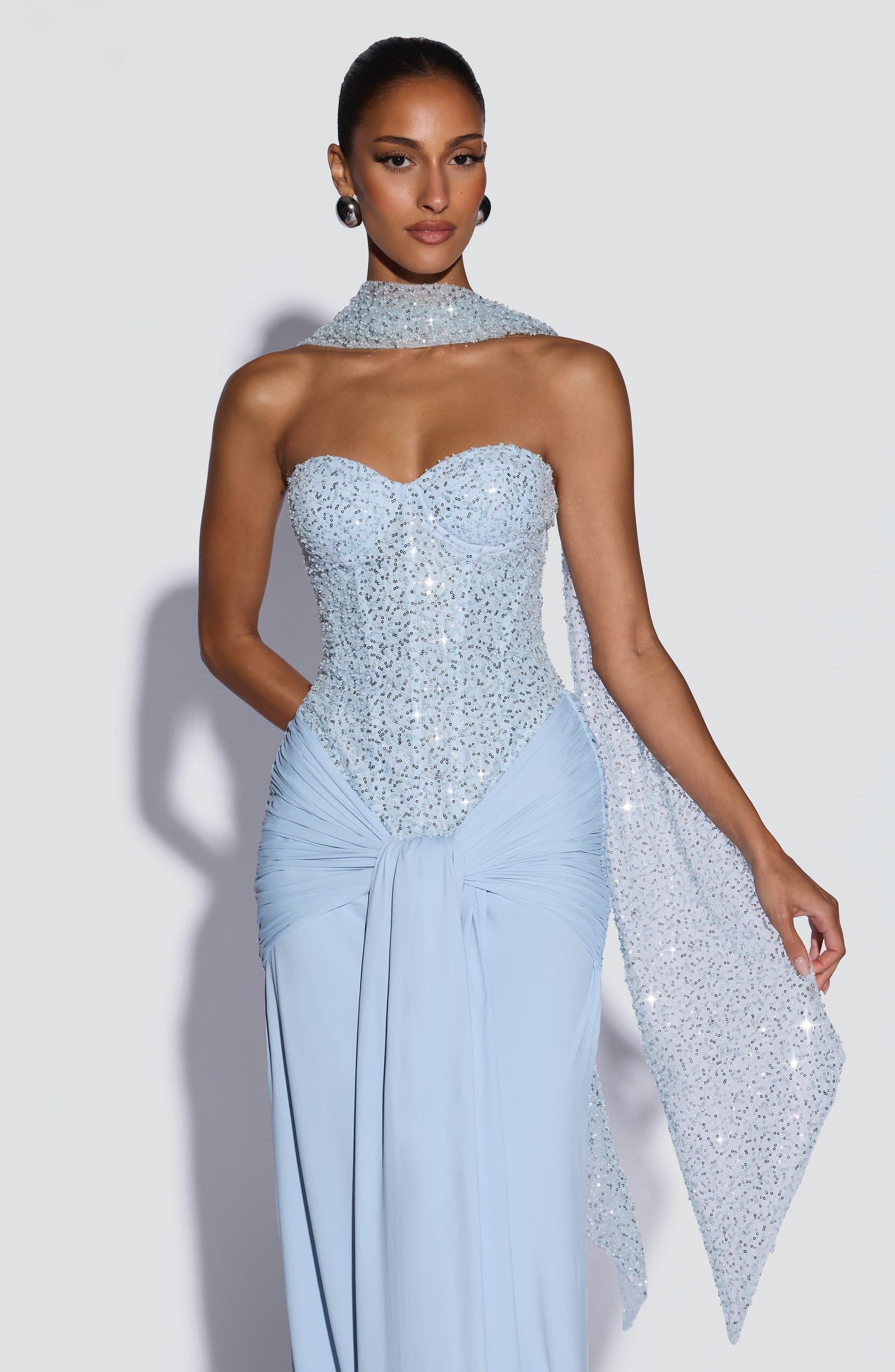 Carina Maxi Dress Glacier Blue