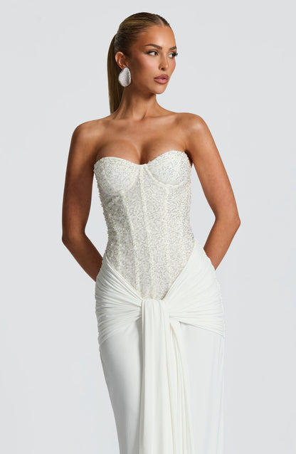 Carina Maxi Dress Ivory