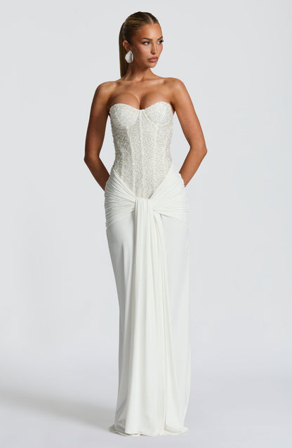Carina Maxi Dress Ivory
