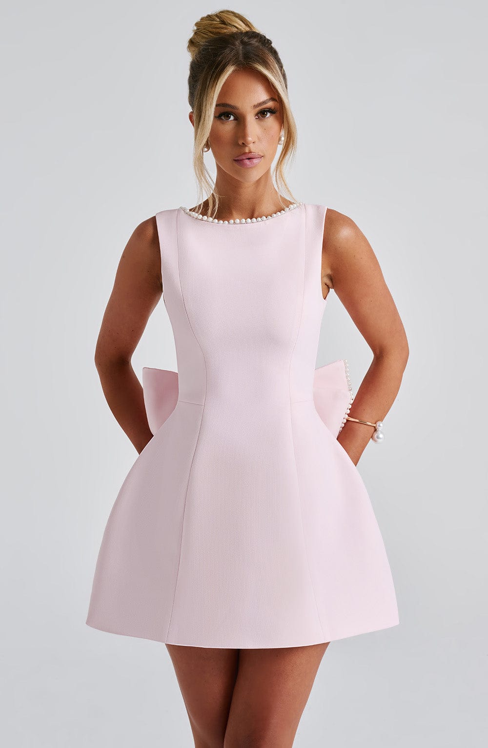 Carrie Mini Dress Blush