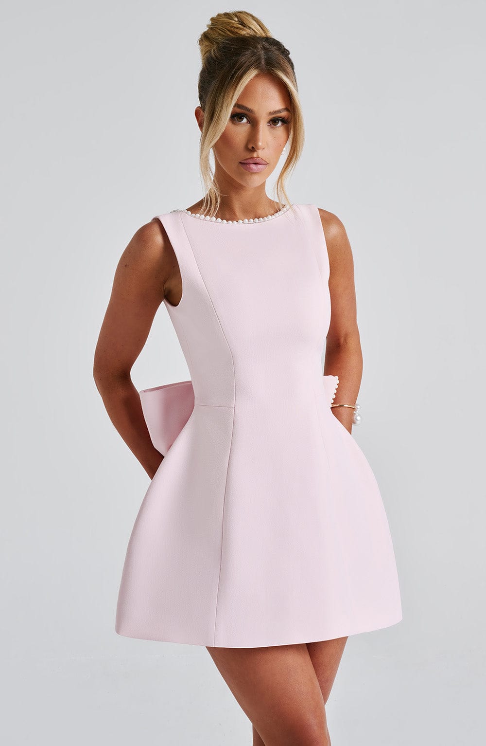 Carrie Mini Dress Blush