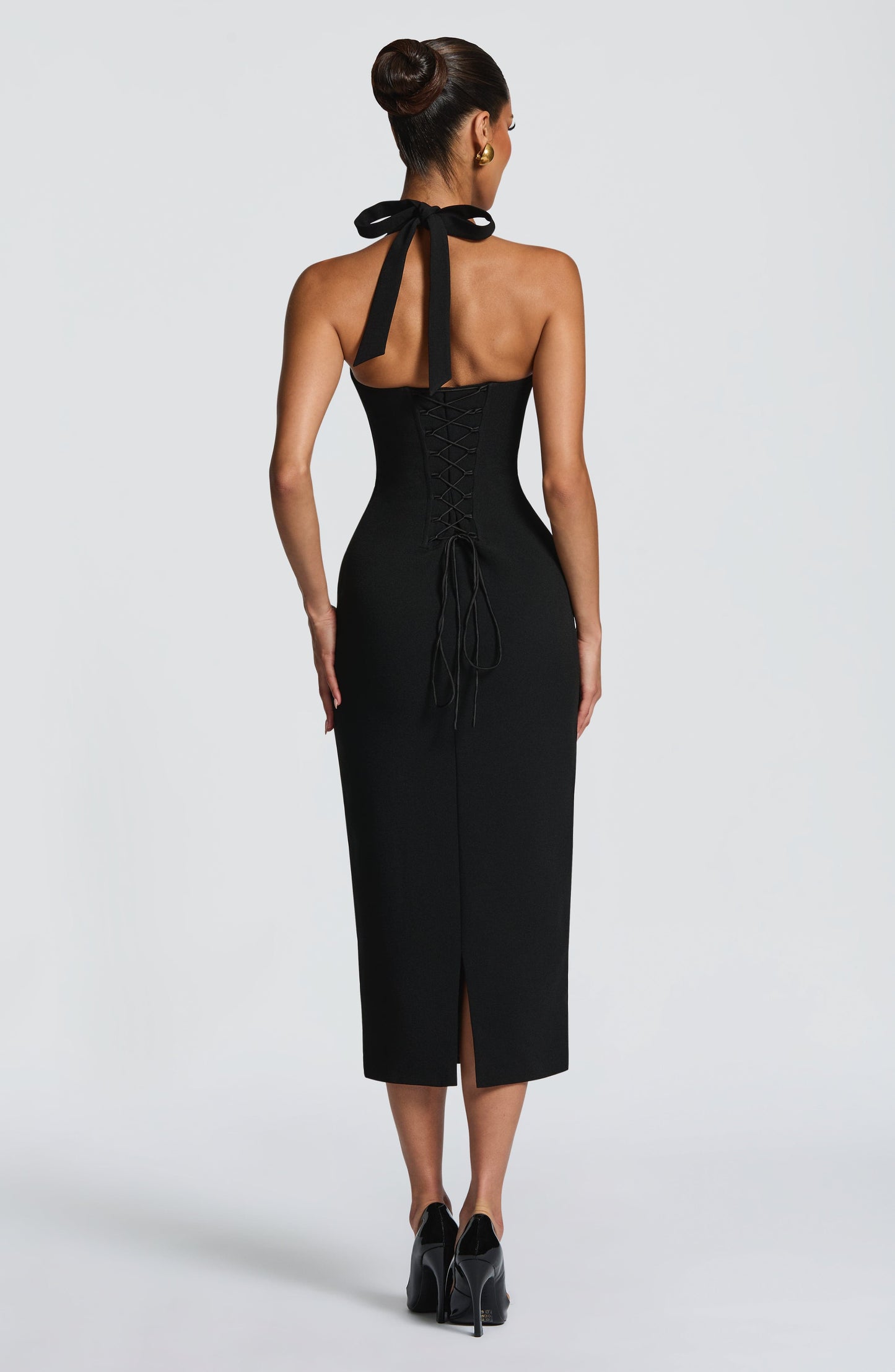 Cassia Midi Dress Black