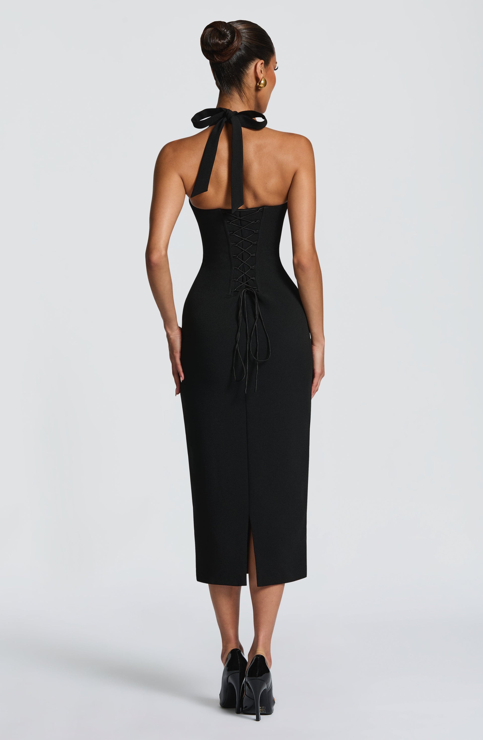 Cassia Midi Dress Black