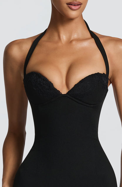 Cassia Midi Dress Black