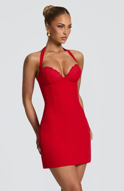 Cassia Mini Dress Red