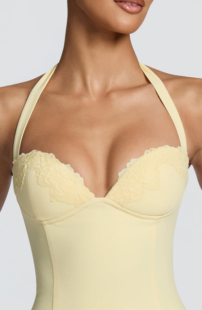 Cassia Mini Dress Lemon