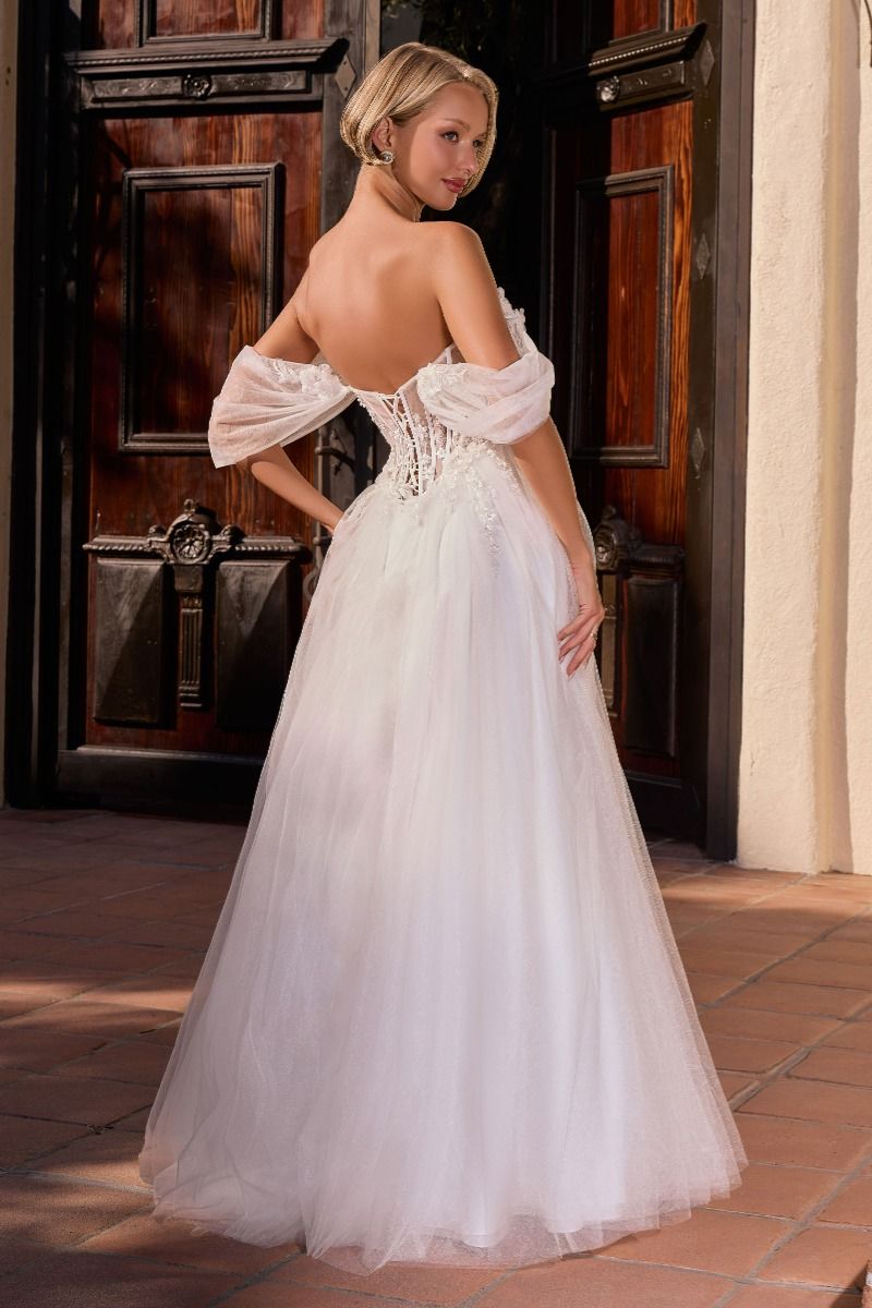 Bernadette Gown Off-White Floral Corset Bridal Dress