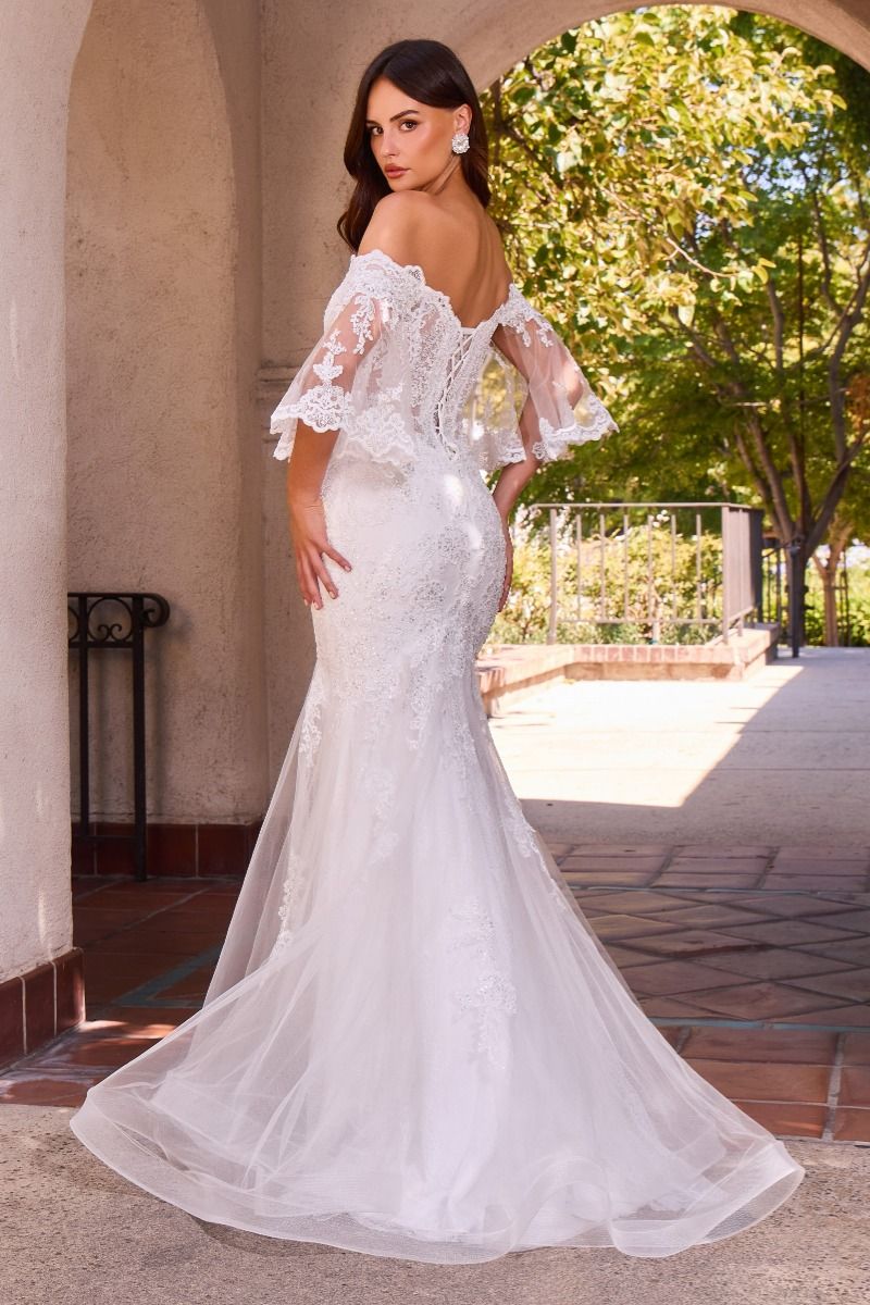 Margareta Gown Bell Sleeve Mermaid Wedding Dress