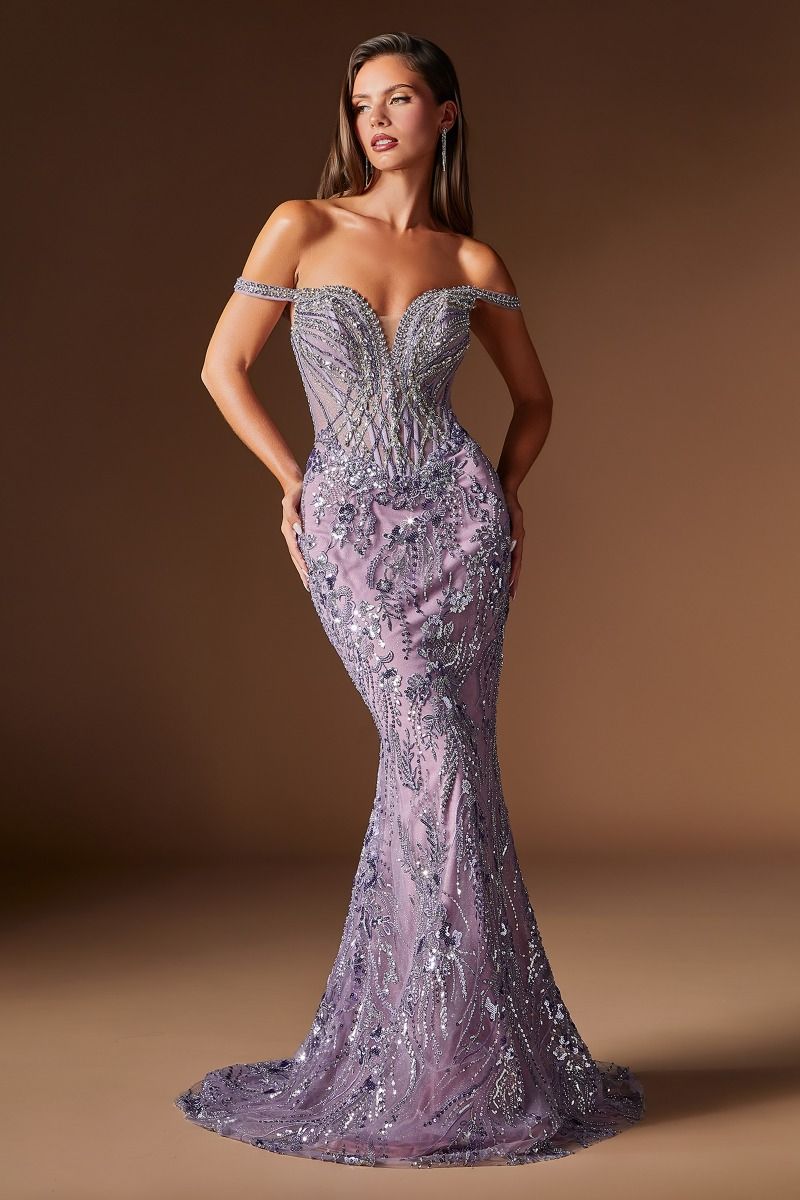 Esperanza Gown Crystal Embellished Formal Evening Dress