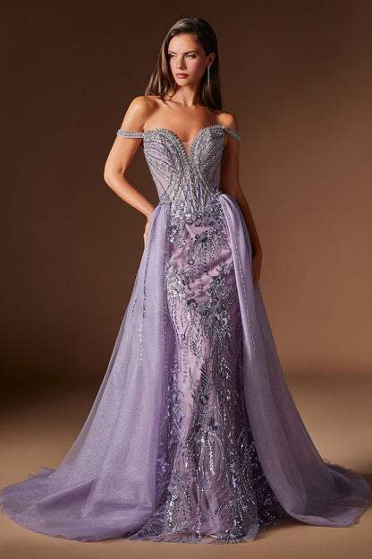 Esperanza Gown Crystal Embellished Formal Evening Dress