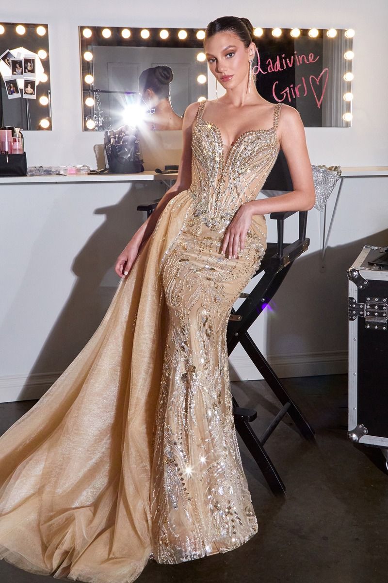 Esperanza Gown Crystal Embellished Formal Evening Dress
