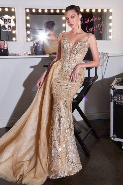 Esperanza Gown Crystal Embellished Formal Evening Dress