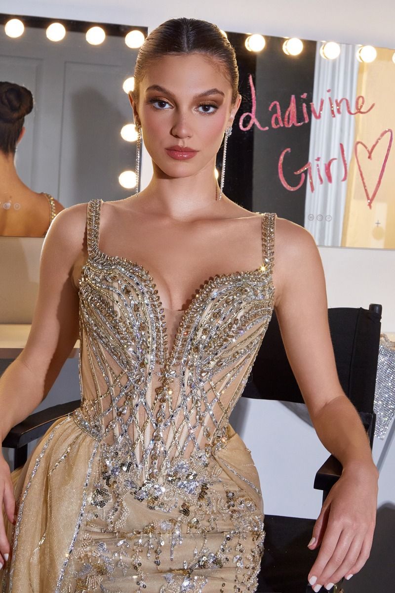 Esperanza Gown Crystal Embellished Formal Evening Dress