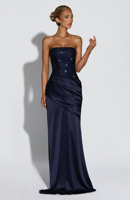 Celestia Maxi Dress Navy