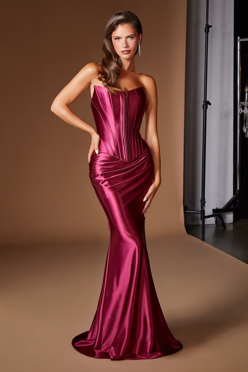 Chase Corset & Skirt Set Two Piece Satin Gown