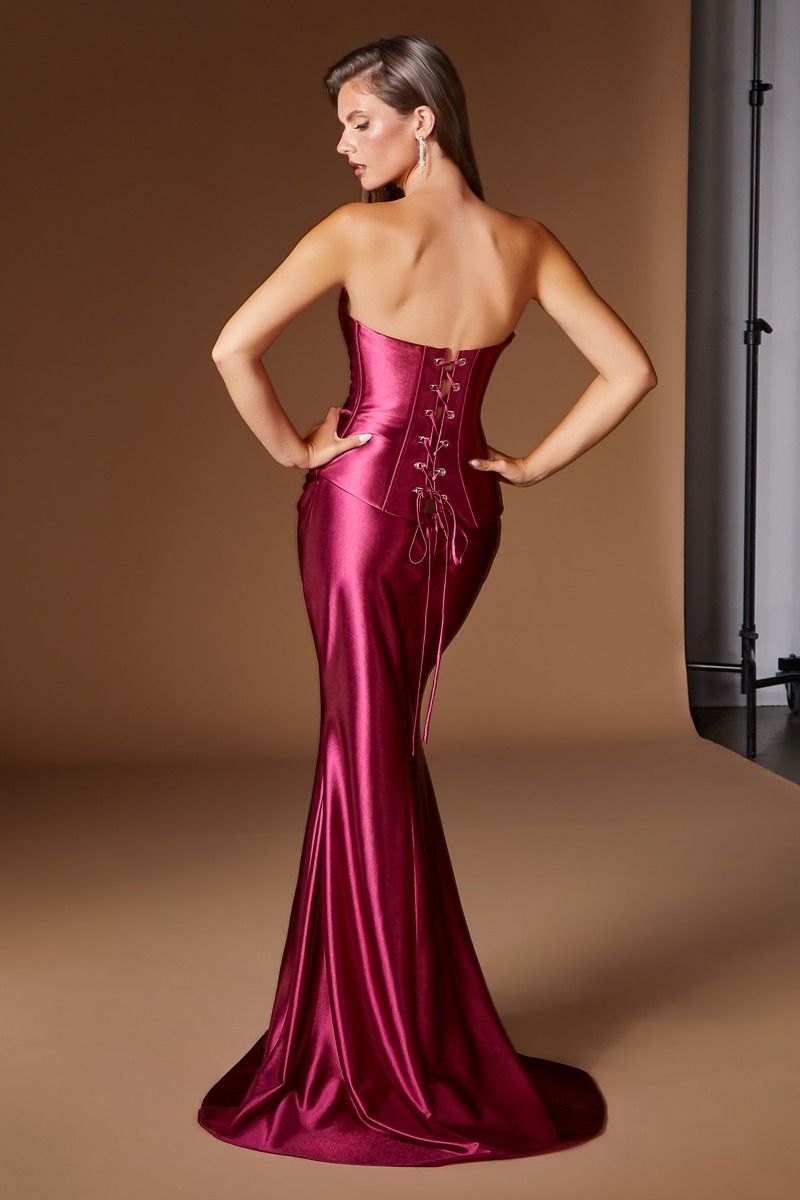 Chase Corset & Skirt Set Two Piece Satin Gown