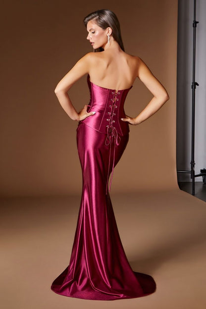 Chase Corset & Skirt Set Two Piece Satin Gown