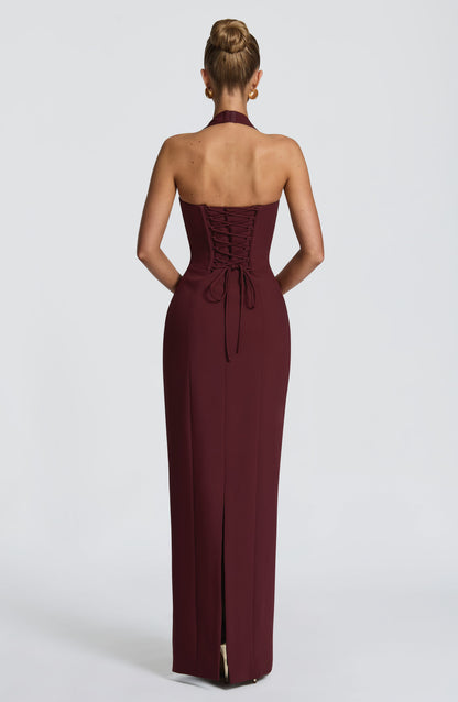 Charlotte Maxi Dress Cherry Lacquer