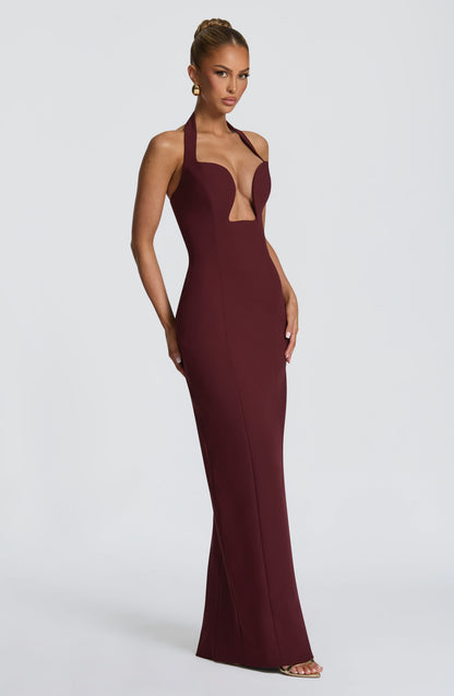 Charlotte Maxi Dress Cherry Lacquer
