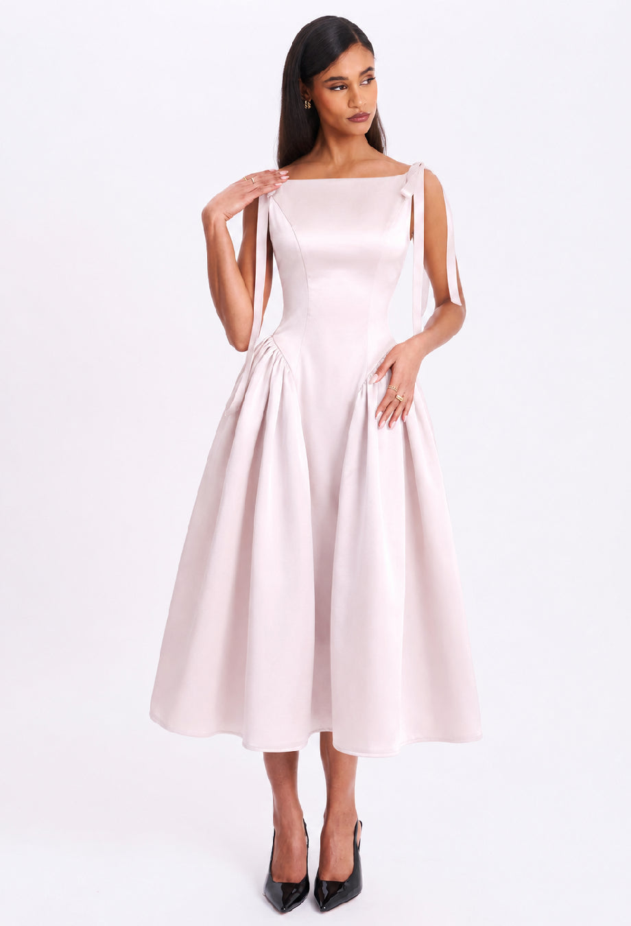 Cinderella Midi Dress Pale Pink