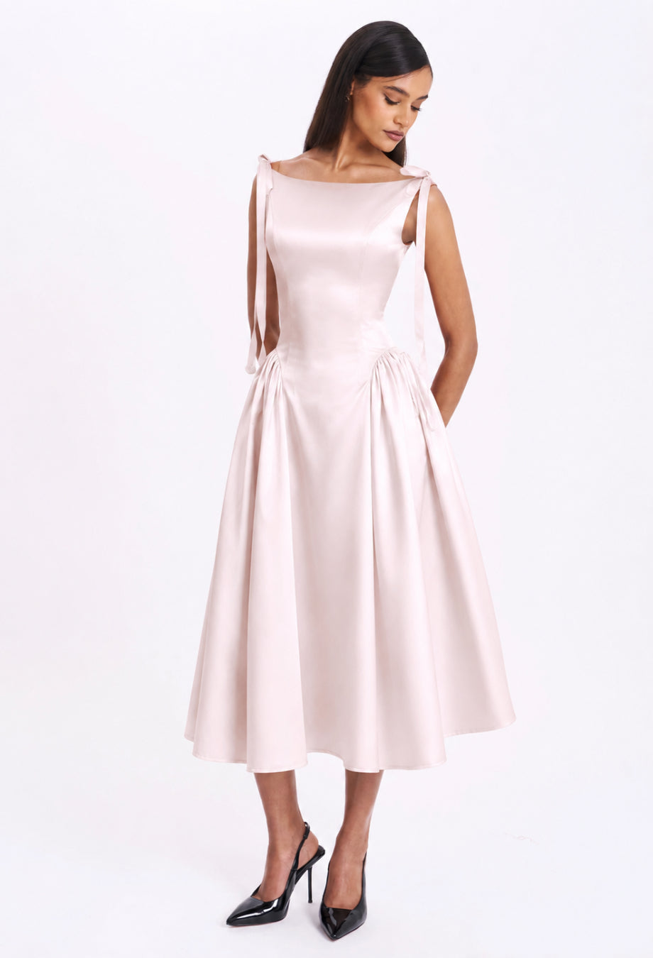 Cinderella Midi Dress Pale Pink