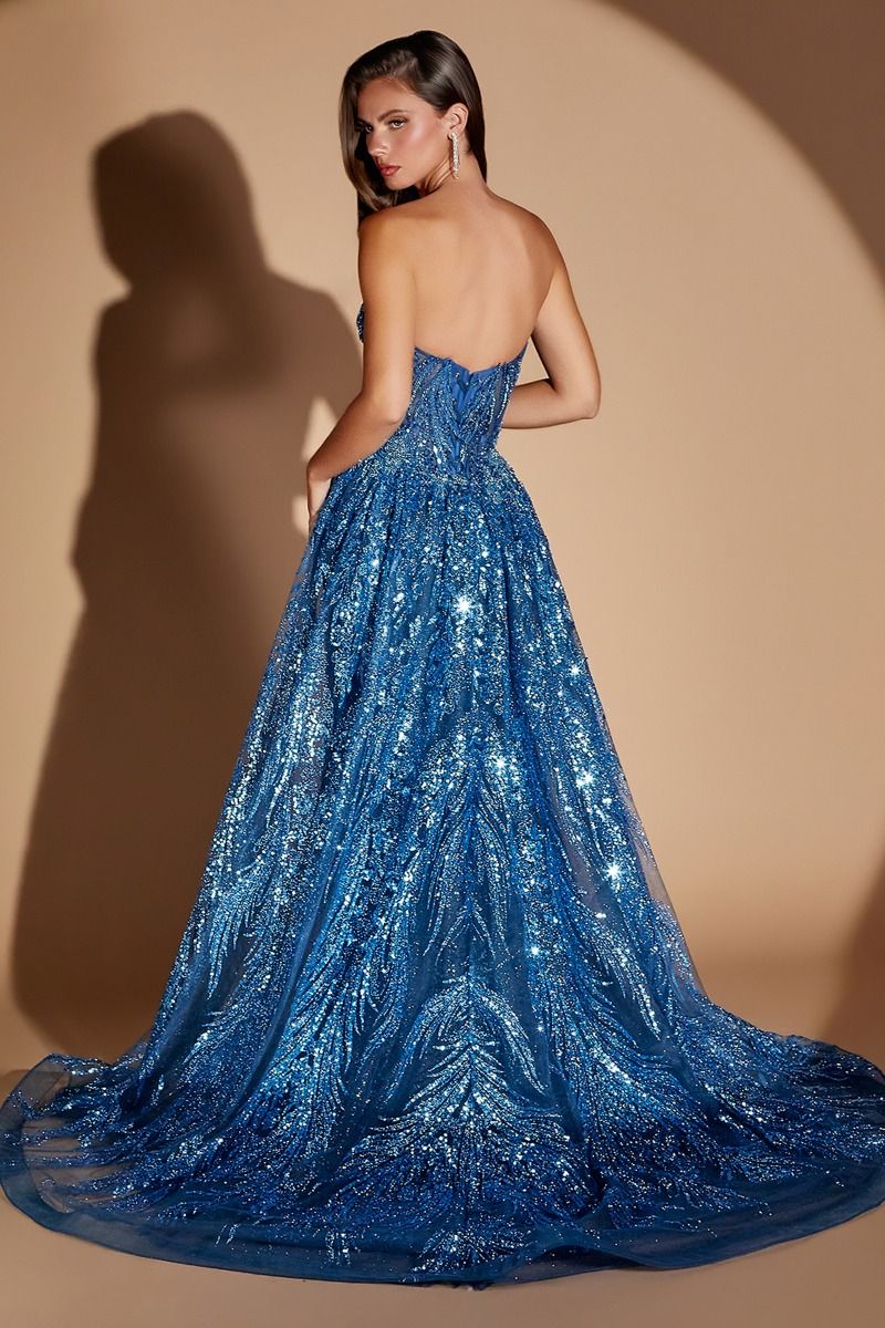 Harlyn Gown Strapless Formal Gown with Overskirt