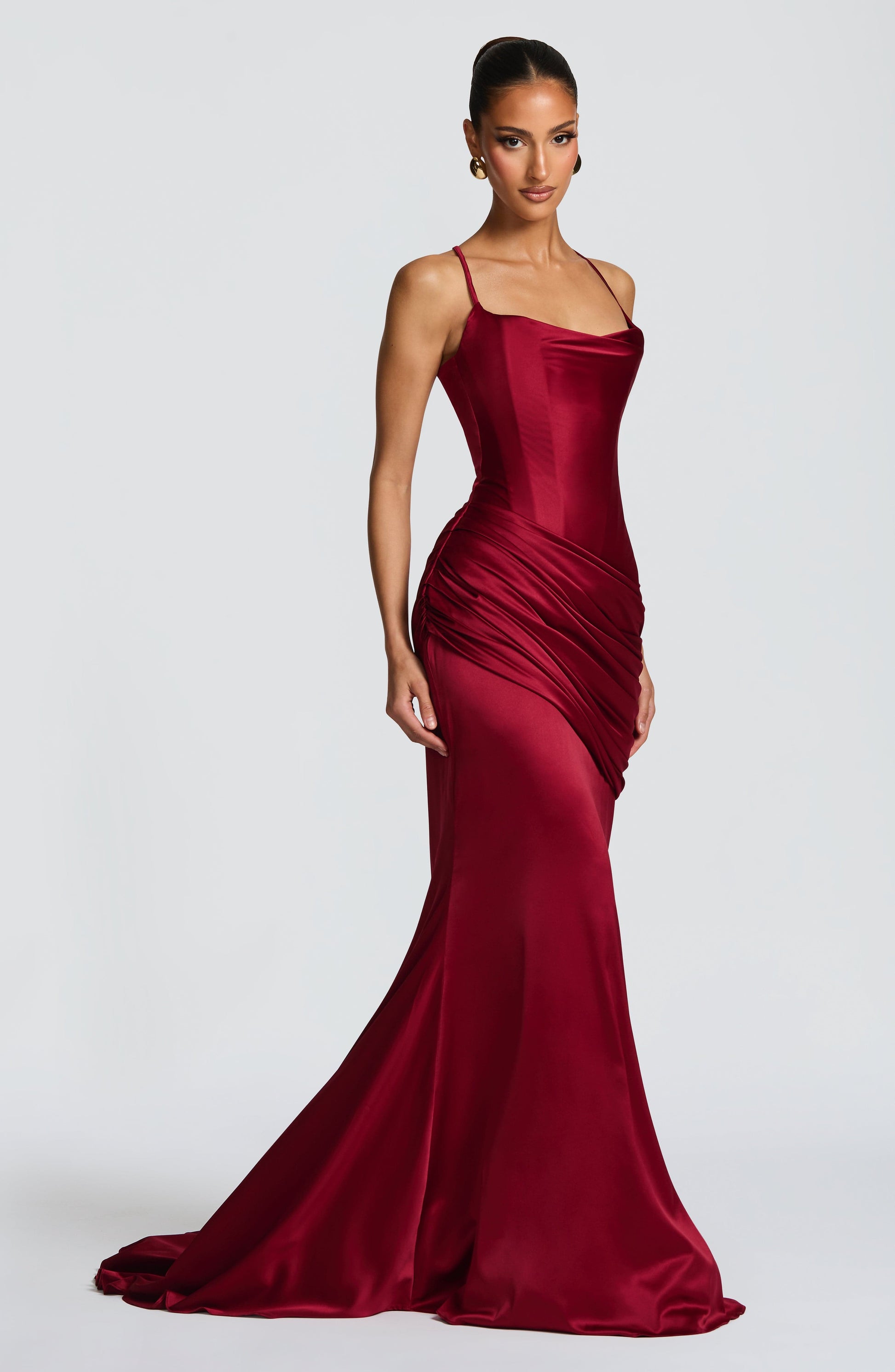 Connie Gown Burgundy
