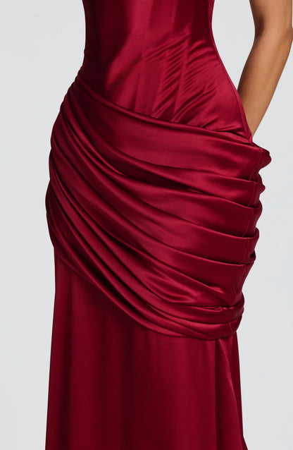 Connie Gown Burgundy