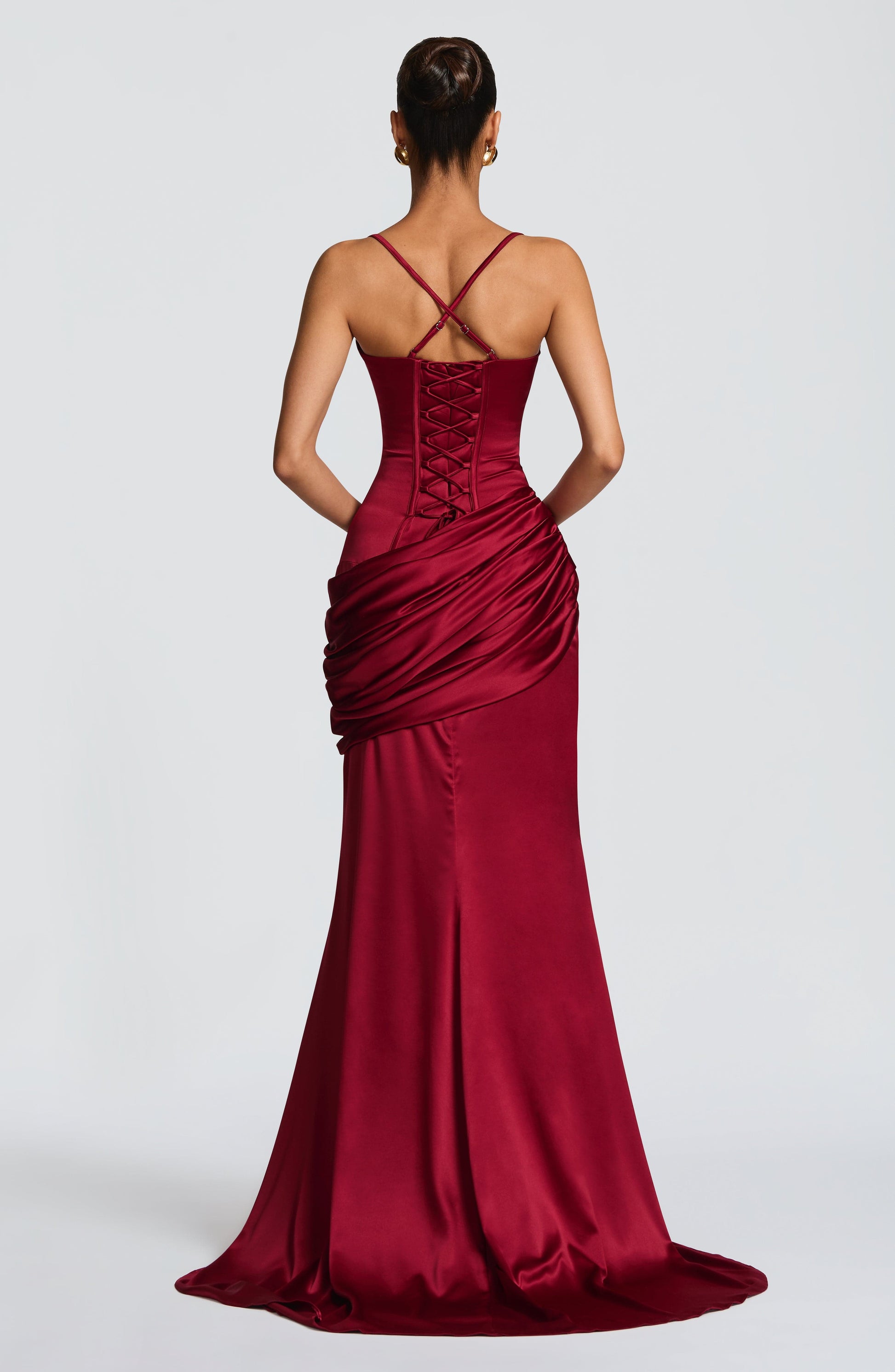 Connie Gown Burgundy