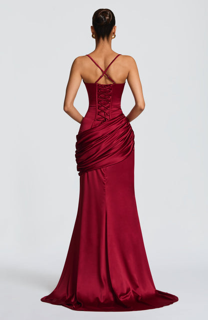 Connie Gown Burgundy