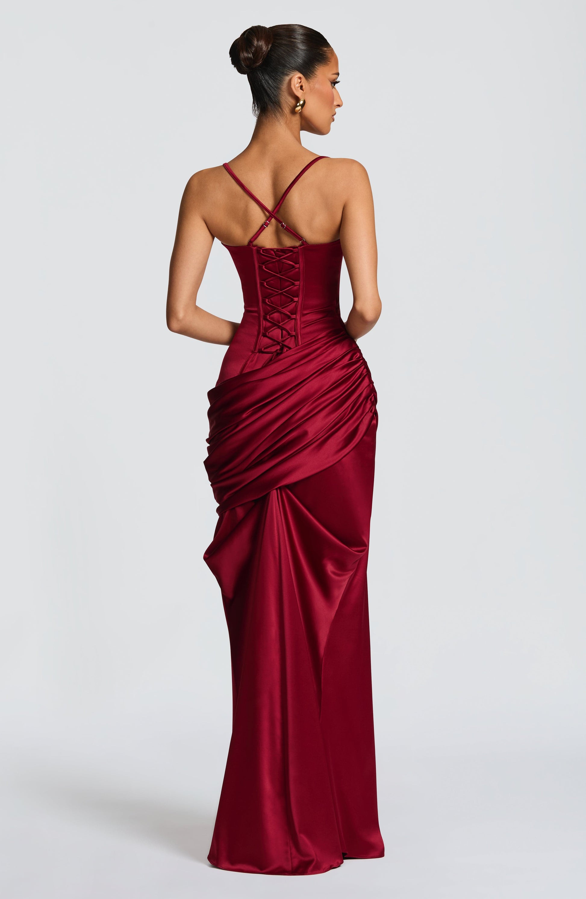 Connie Gown Burgundy