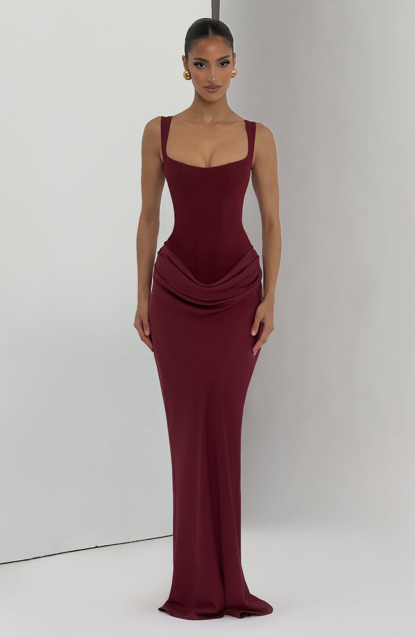 Cornelia Maxi Dress Burgundy