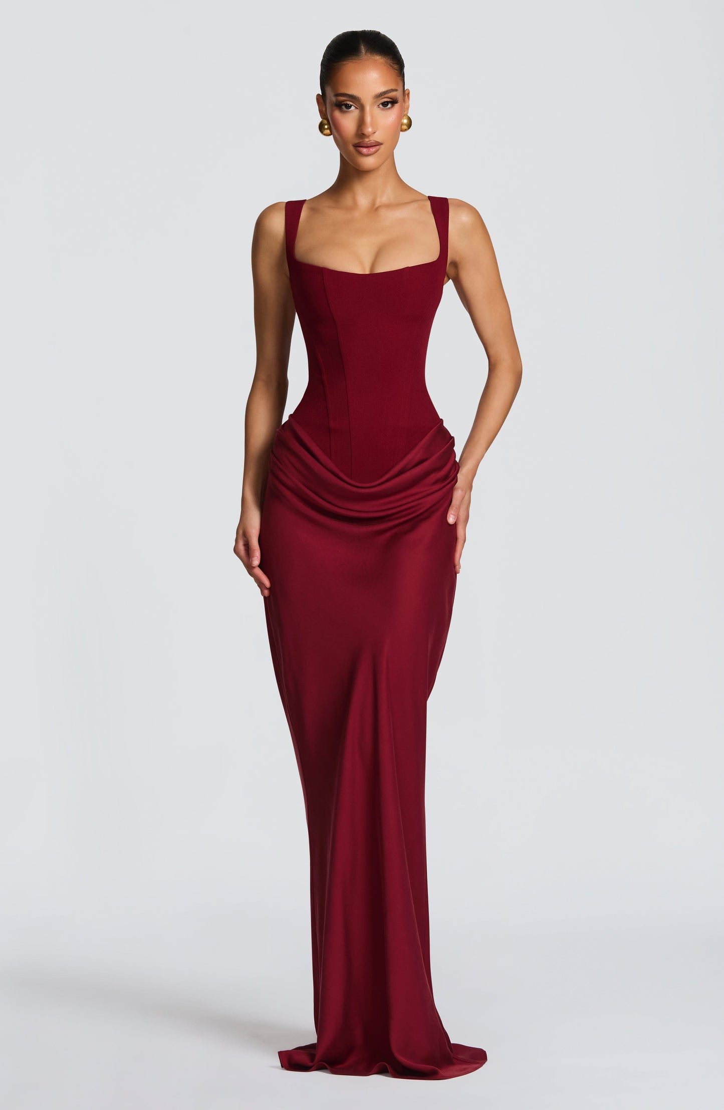 Cornelia Maxi Dress Burgundy