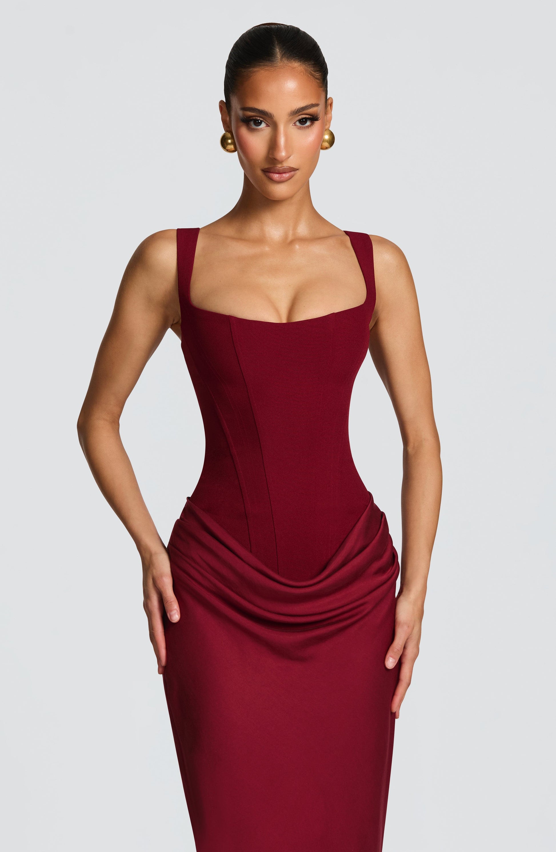 Cornelia Maxi Dress Burgundy