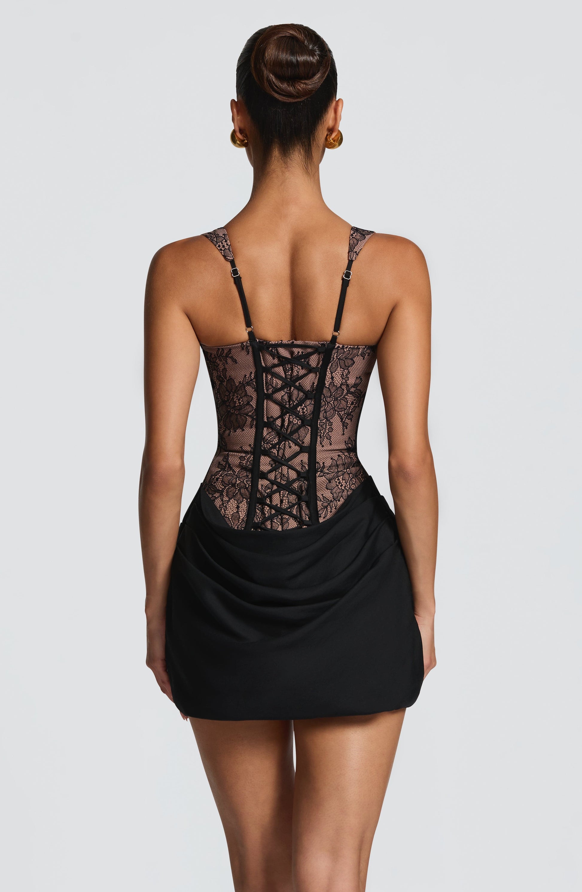 Cornelia Mini Dress Black Lace