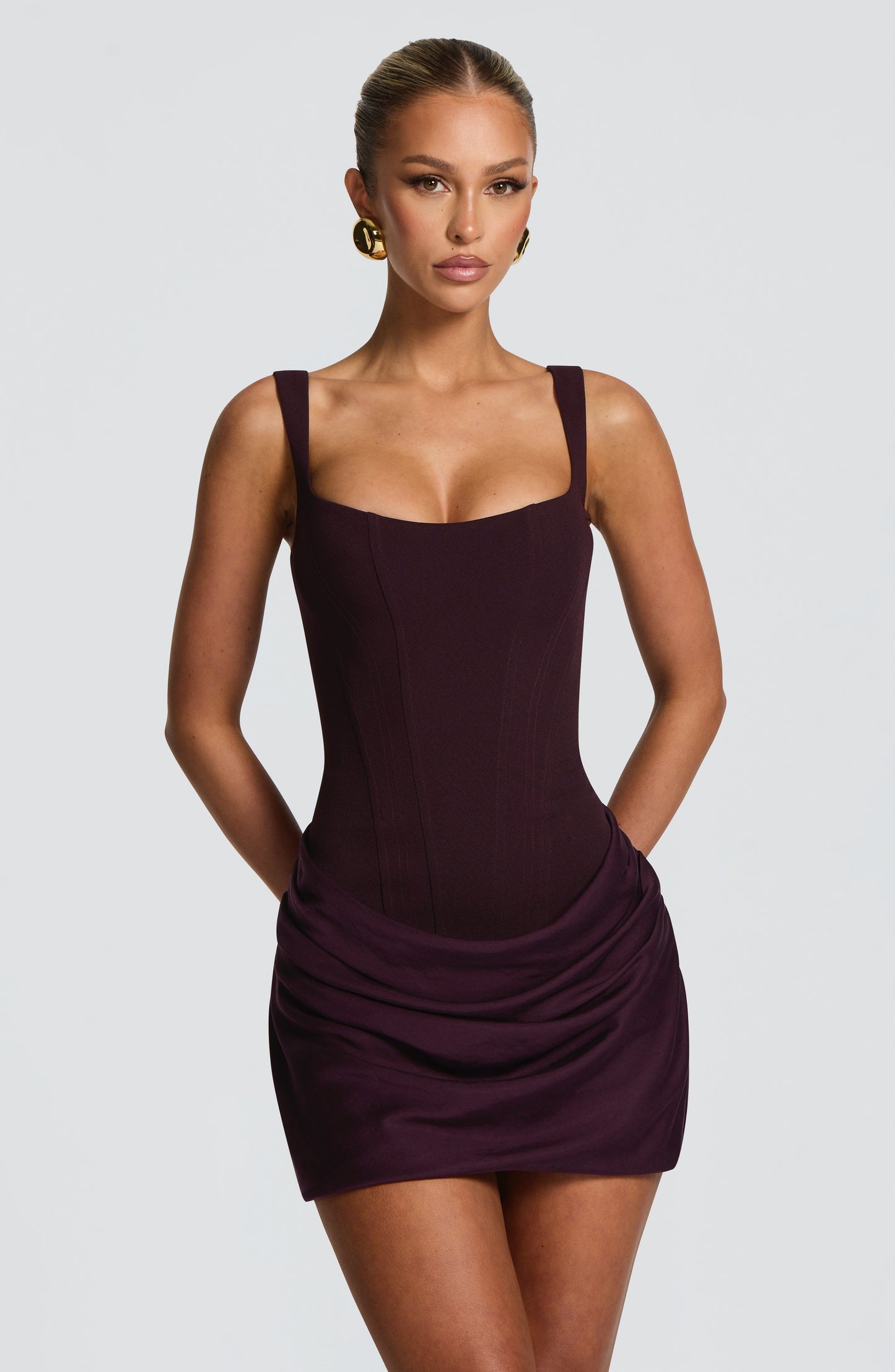Cornelia Mini Dress Plum