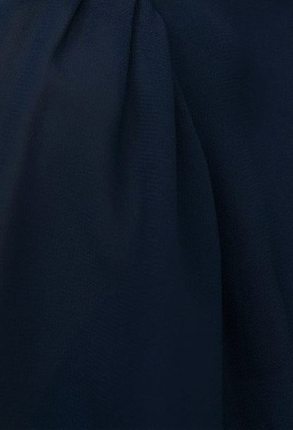 Corynn Short-Sleeve Midi Dress Navy Blue