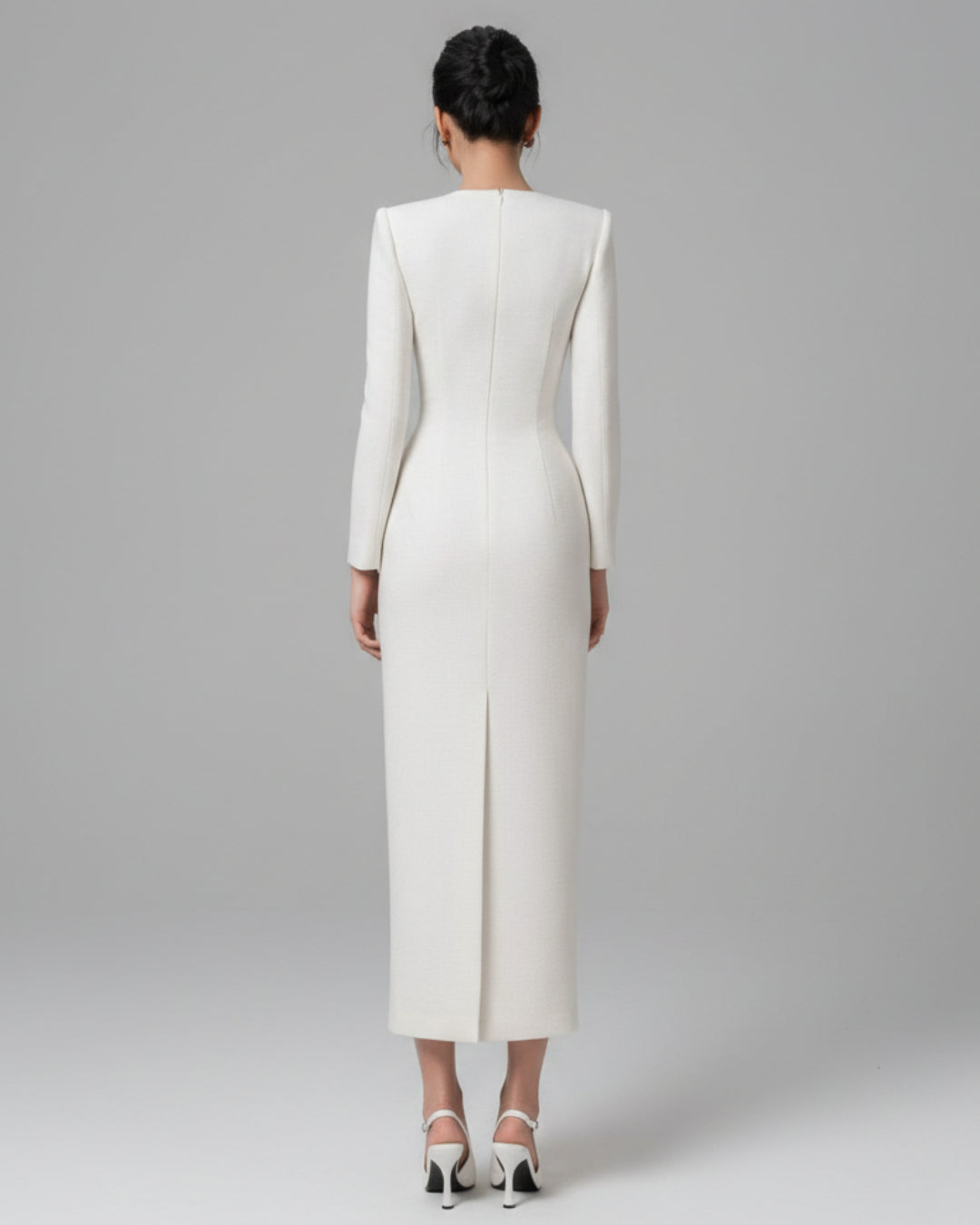 Courtney Midi Dress Ivory