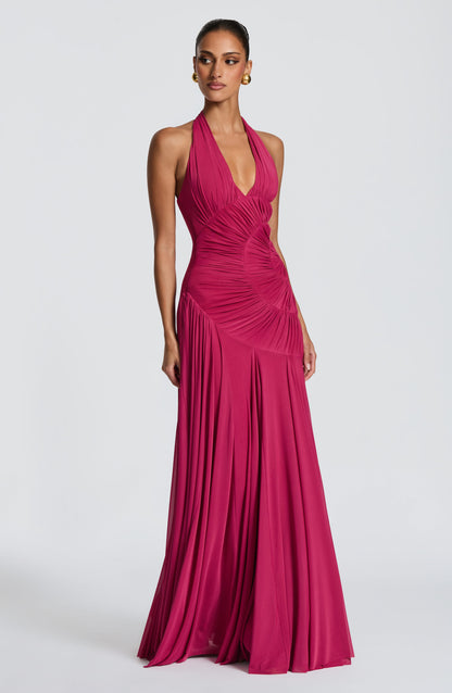 Cova Maxi Dress Raspberry