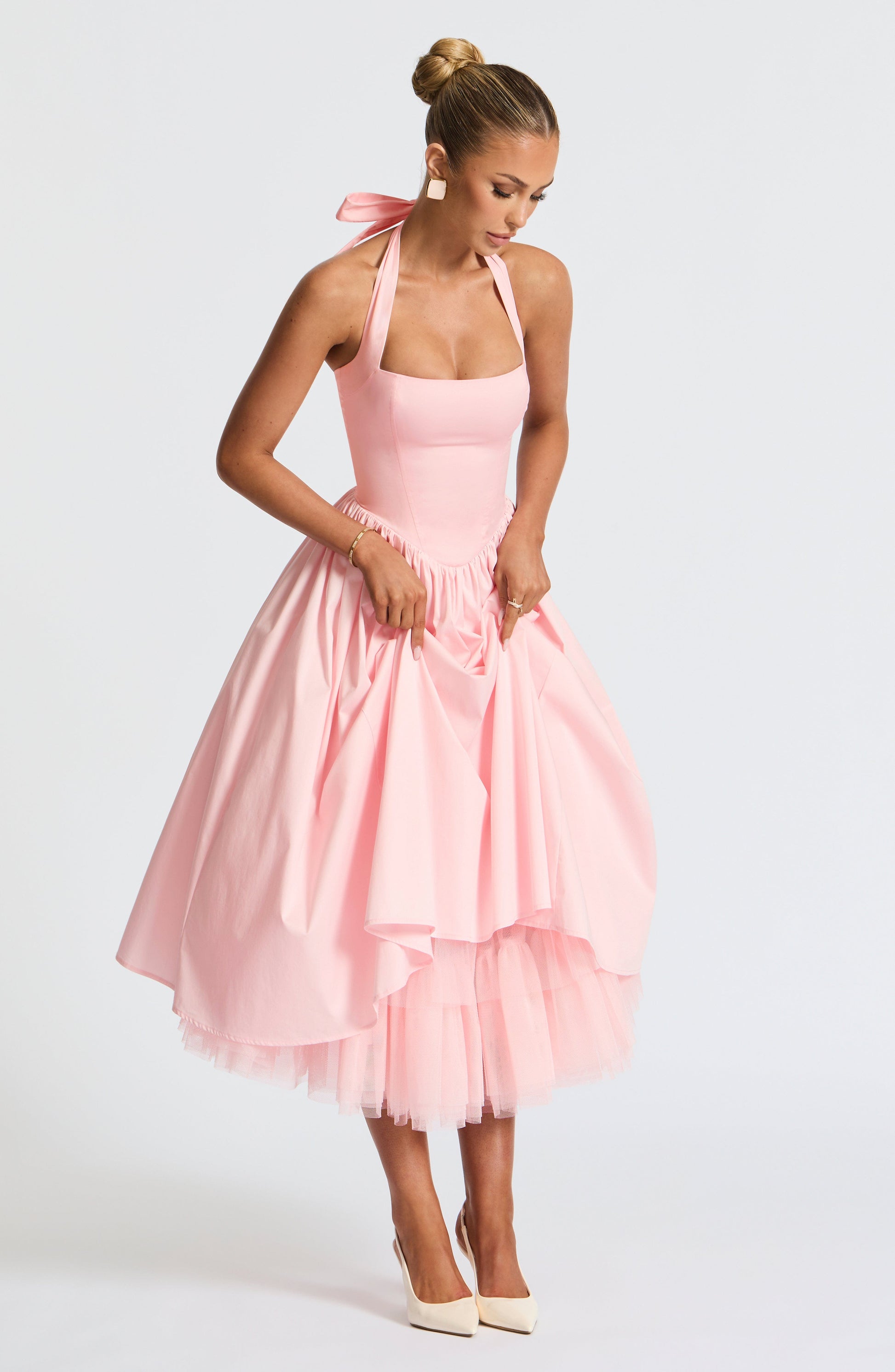 Cressida Midi Dress Blush