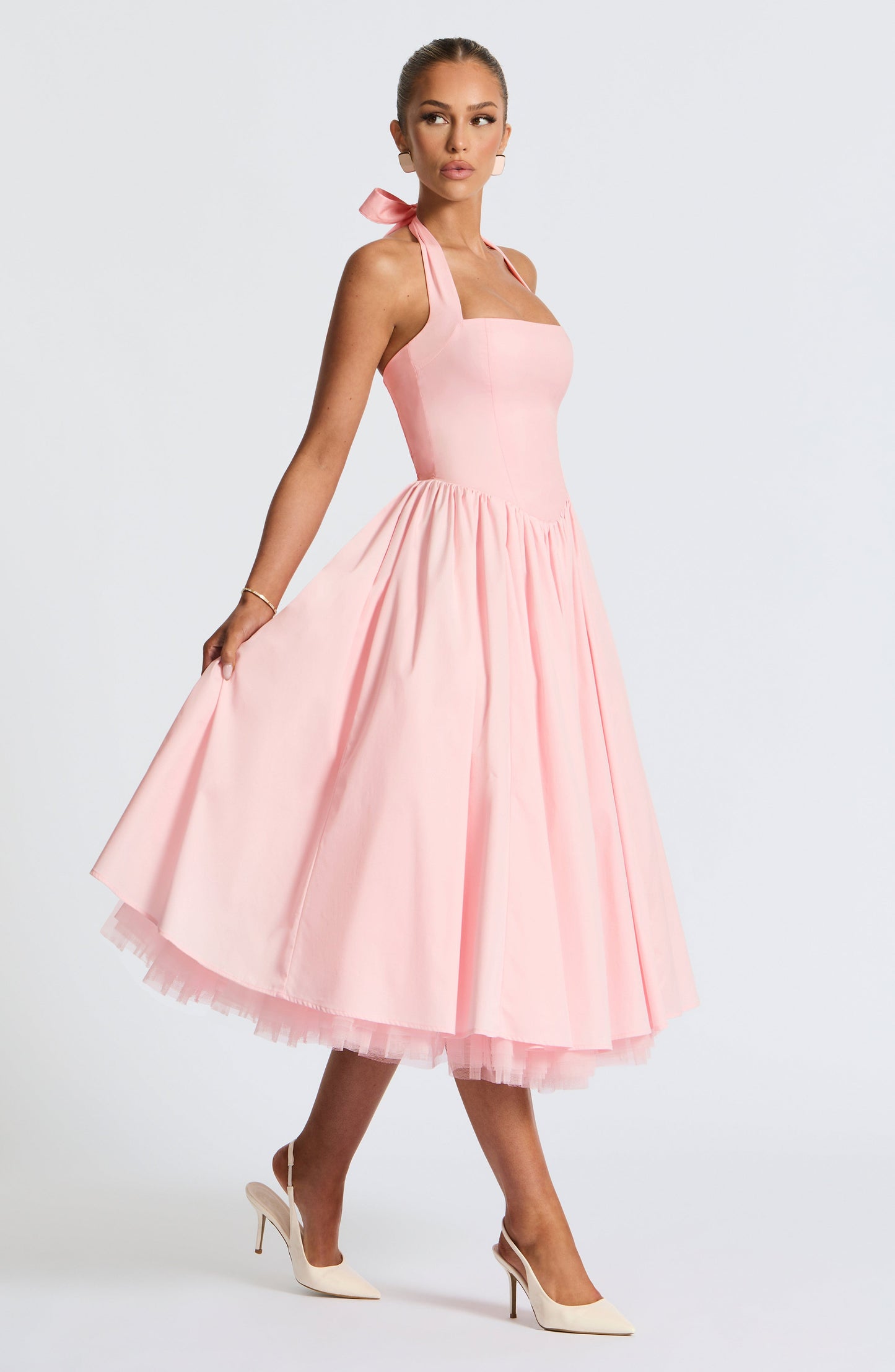 Cressida Midi Dress Blush
