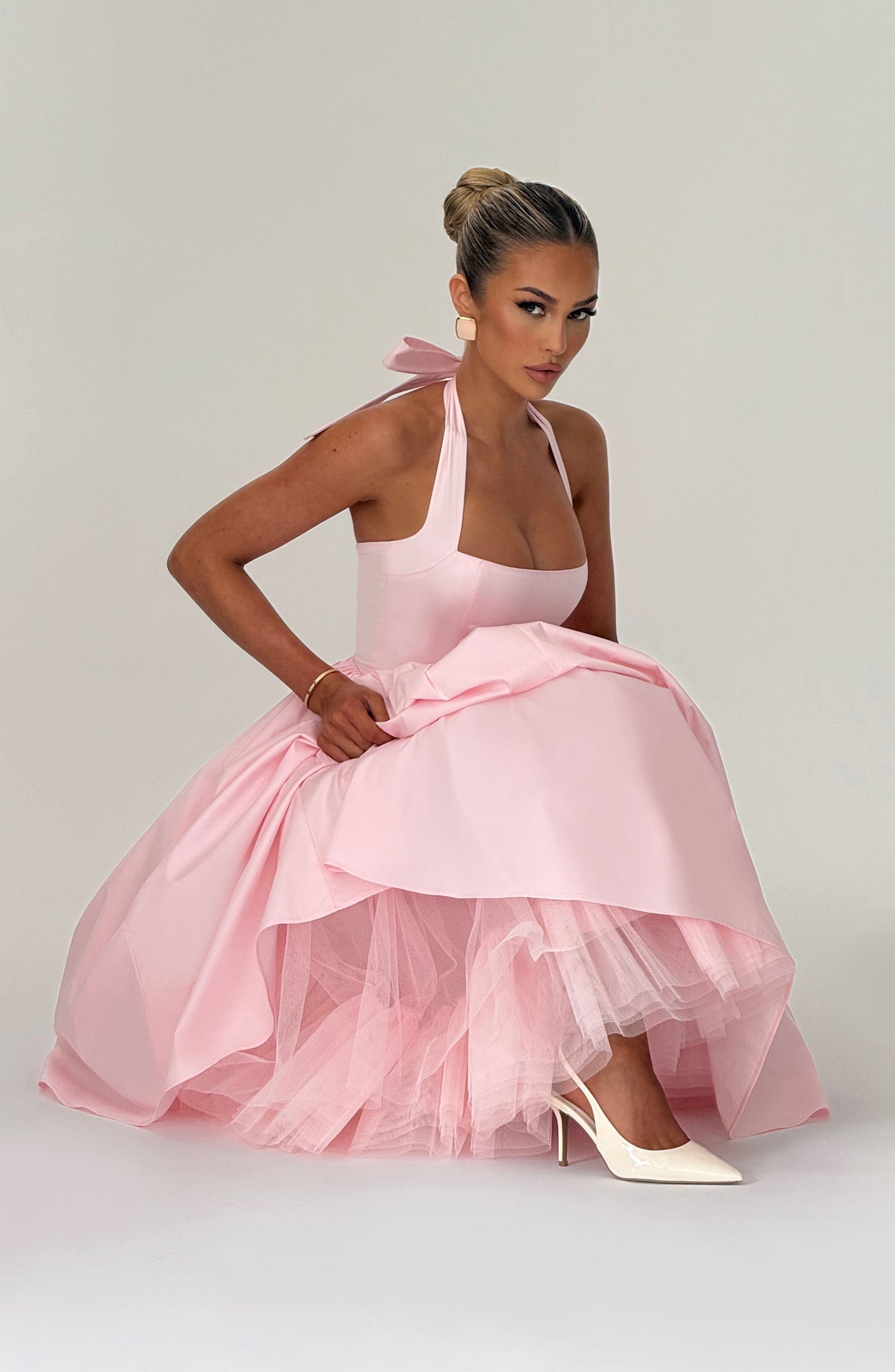 Cressida Midi Dress Blush