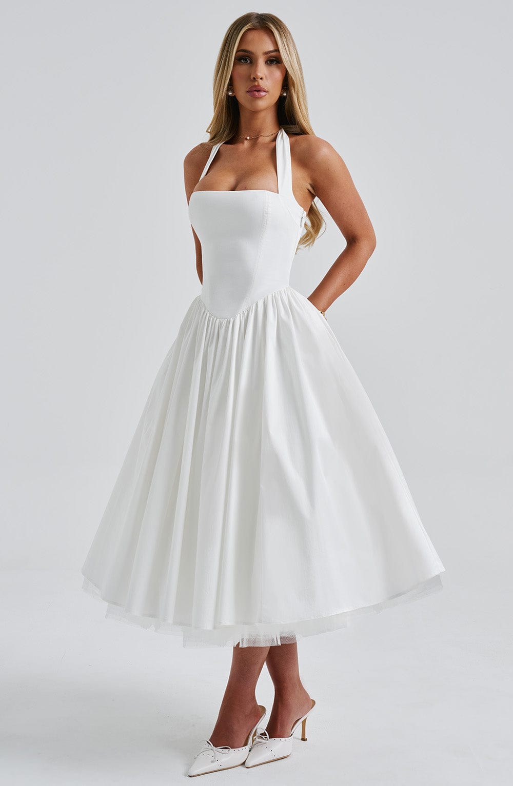 Cressida Midi Dress Ivory