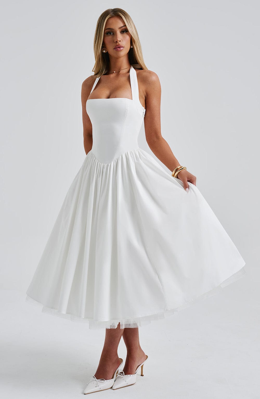 Cressida Midi Dress Ivory