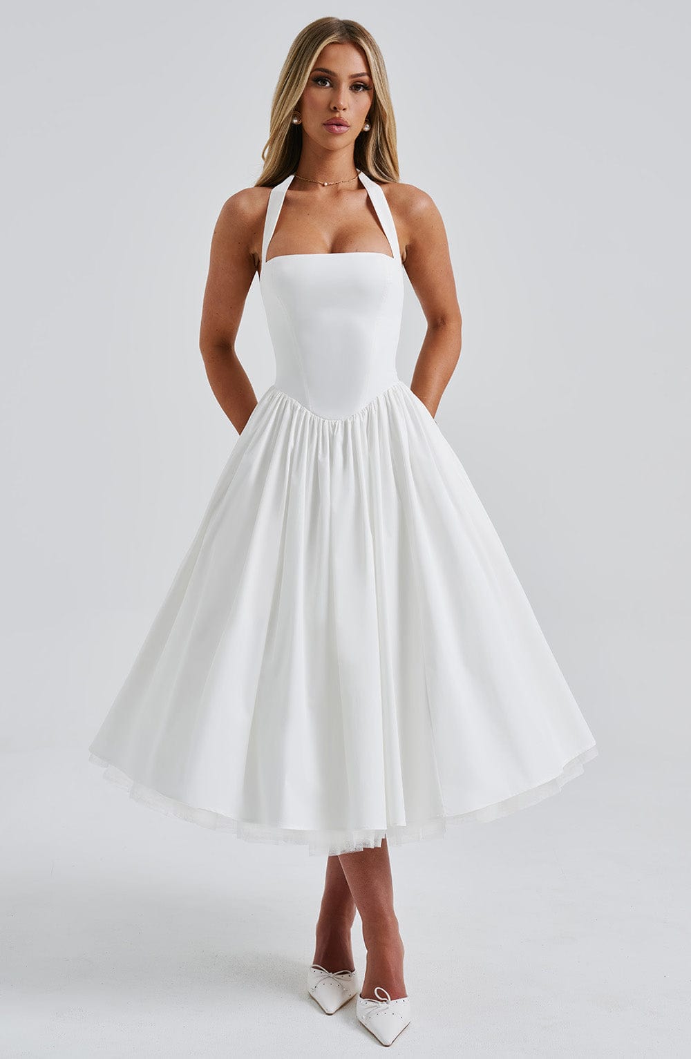 Cressida Midi Dress Ivory