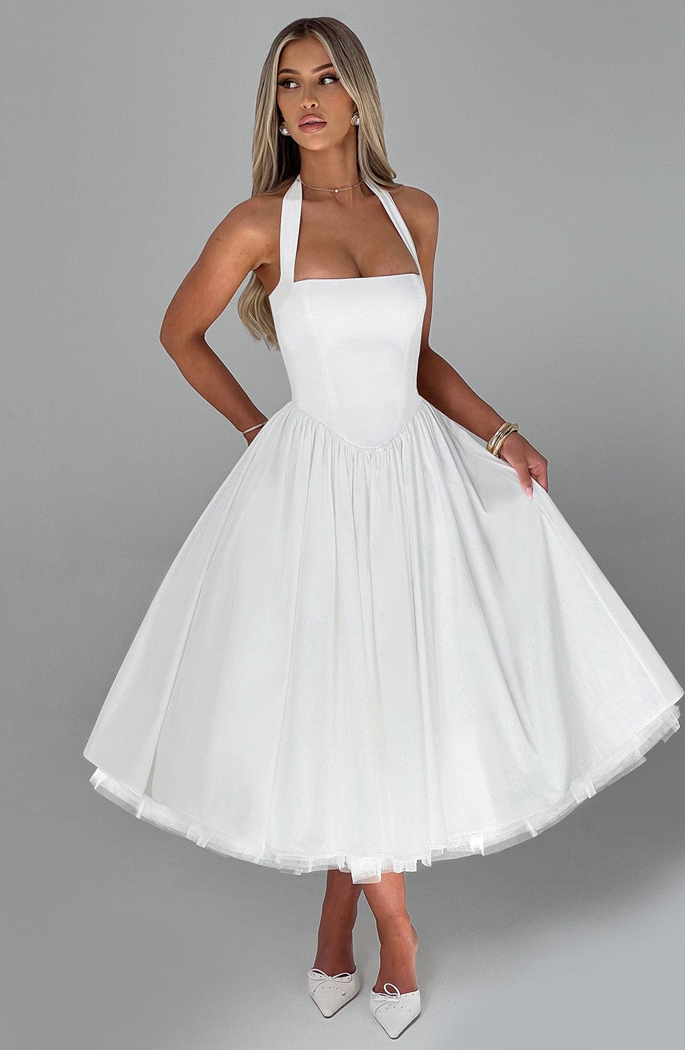 Cressida Midi Dress Ivory