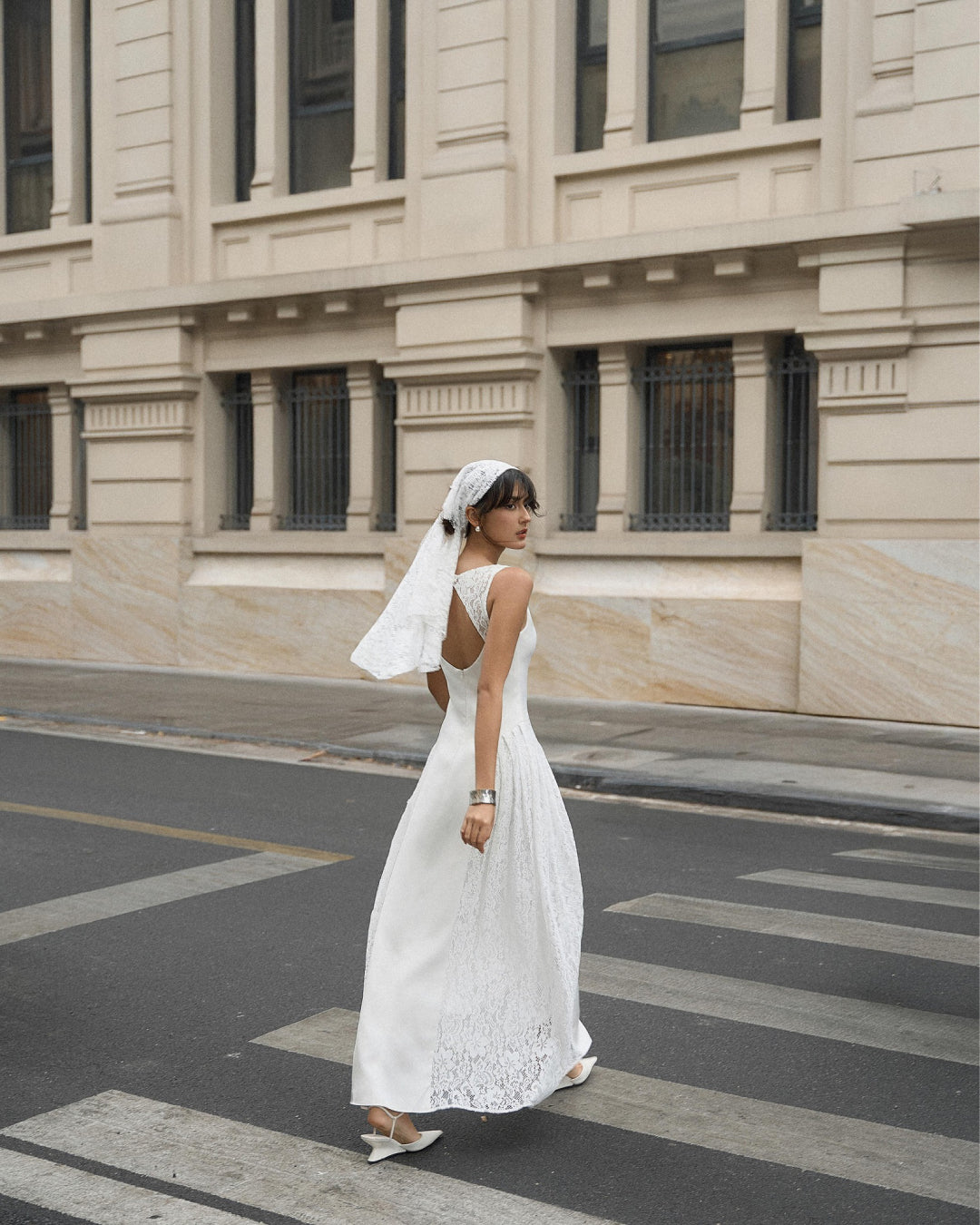 Cressida Midi Dress White