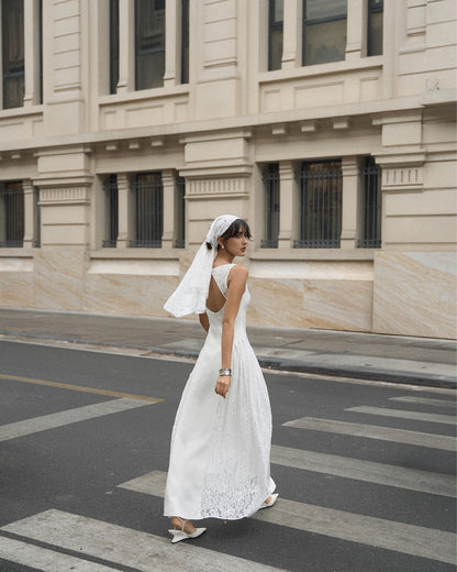 Cressida Midi Dress White