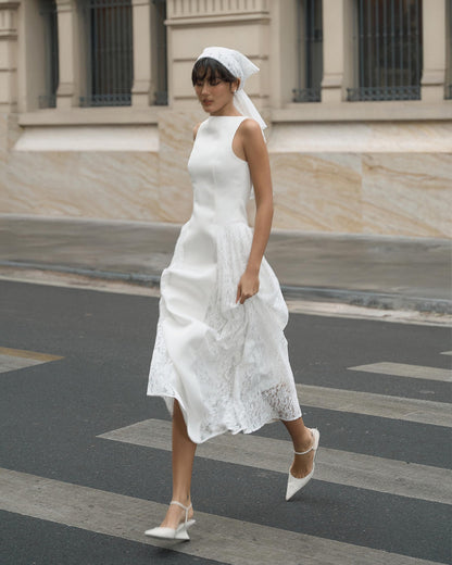 Cressida Midi Dress White