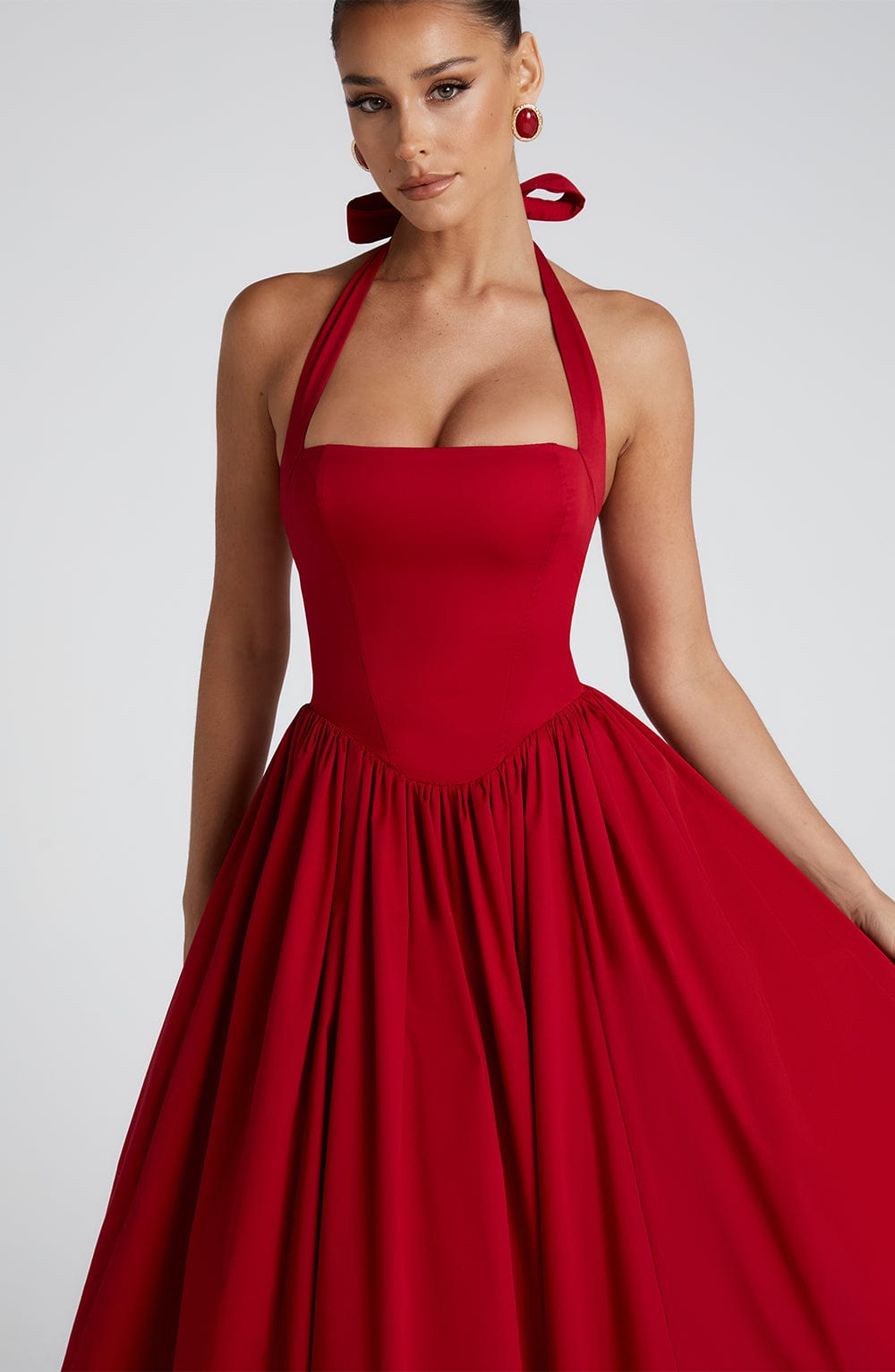 Cressida Midi Dress Red